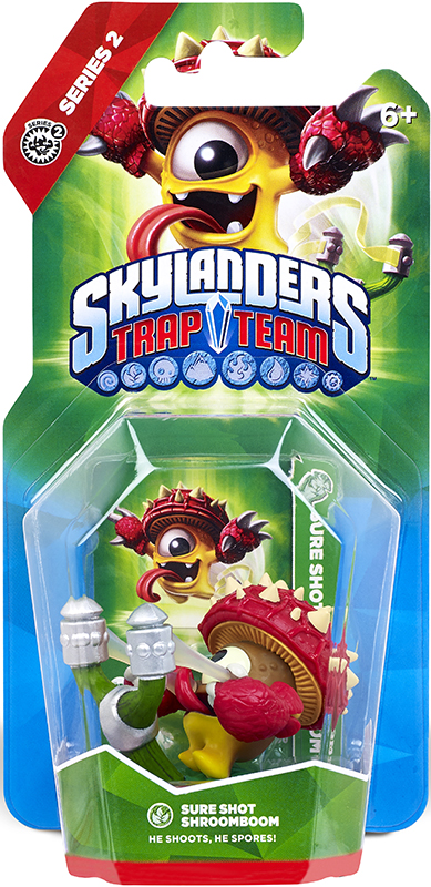 Skylanders Trap Team. Интерактивная фигурка Shroomboom (стихия Life) Skylanders Trap Team. Интерактивная фигурка Shroomboom (стихия Life)Shroomboom крупно не повезло: он родился в личном огороде Kaos, где выращивались овощи для пиццы. Подрастая рядом с товарищами-грибами, он знал, что рано или поздно полночный голод злодея оборвет их жизни. Поэтому Shroomboom раздобыл ветку и кусок паутины и соорудил из них рогатку.<br>