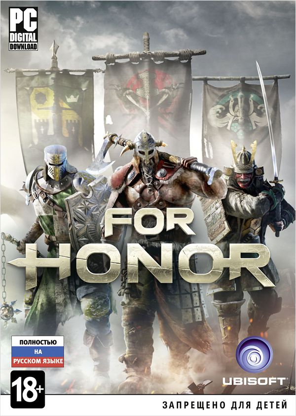 For Honor (Цифровая версия) For Honor (Цифровая версия)Пройдите свой путь, побеждая врагов на полях сражений For Honor – новой игры в жанре «экшн от третьего лица», разработанной студией Ubisoft Montreal при содействии других студий Ubisoft.<br>