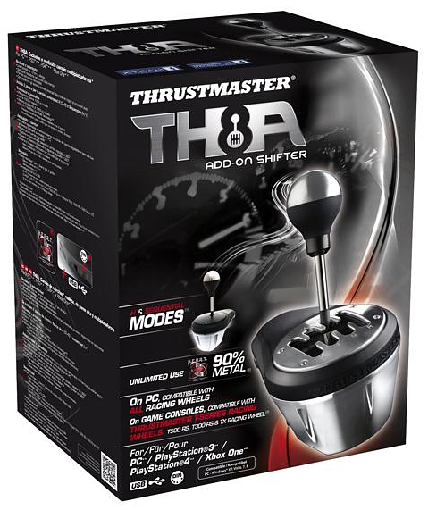 Коробка передач Thrustmaster TH8A Add-On Shifter для PS4 / PS3 / PC / Xbox One Коробка передач Thrustmaster TH8A Add-On Shifter для PS4 / PS3 / PC / Xbox OneПредставляем вашему вниманию реалистичную высококлассную коробку передач Thrustmaster TH8A Shifter, которая совместима с платформами PC, PS3, PS4, Xbox One.<br>