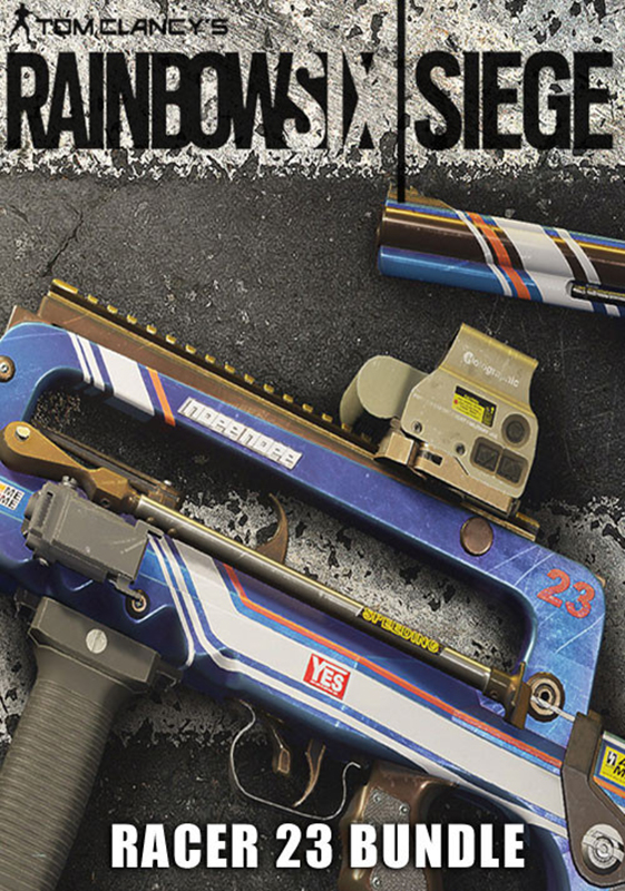 Tom Clancys Rainbow Six: Осада. Racer 23 Bundle. Дополнительные материалы (Цифровая версия) Tom Clancys Rainbow Six: Осада. Racer 23 Bundle. Дополнительные материалы (Цифровая версия)Приобретая дополнение Tom Clancys Rainbow Six: Осада. Racer 23 Bundle, вы получаете эксклюзивную раскраску Гонщик 23 для изменения внешнего вида вашего оружия GIGN. Чтобы использовать, откройте снаряжение оперативника.<br>