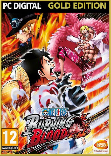 One Piece: Burning Blood. Gold Edition (Цифровая версия) One Piece: Burning Blood. Gold Edition (Цифровая версия)Закажите игру One Piece: Burning Blood до 1 сентября 2016 года включительно и получите трех новых персонажей (Луффи в 4-м гире, Луффи (Кунфу) и Луффи (Афро), а также оболочку интерфейса в стиле Луффи в подарок.<br>