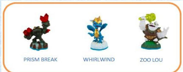 Skylanders Imaginators: Набор из 3 фигурок №2 (Prism Break/ Whirlwind / Zoo Lou) Skylanders Imaginators: Набор из 3 фигурок №2 (Prism Break/ Whirlwind / Zoo Lou)Skylanders Imaginators. Набор из 3 фигурок №1 (Prism Break/Whirlwind/Zoo Lou) позволяет использовать полюбившихся всем скайлендеров из предыдущих игр серии – теперь их тоже можно обучать!<br>