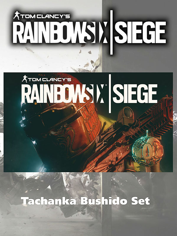 Tom Clancys Rainbow Six: Осада – Комплект Tachanka Бусидо. Дополнительные материалы (Цифровая версия) Tom Clancys Rainbow Six: Осада – Комплект Tachanka Бусидо. Дополнительные материалы (Цифровая версия)С Tom Clancys Rainbow Six: Осада – Комплект Tachanka «Бусидо» – разблокируйте раскраску «Бурая сталь» для 9x19VSN, элемент персонализации «Hoshi Oni» и значок «Gunba».<br>