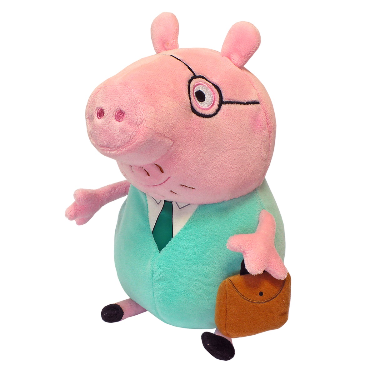Мягкая игрушка Peppa Pig: Папа Свин с кейсом (30 см) Мягкая игрушка Peppa Pig: Папа Свин с кейсом (30 см)Забавная мягкая игрушка в виде Папы Свина с галстуком и кейсом из мультфильма Свинка Пеппа – это замечательный подарок малышу к любому празднику.<br>