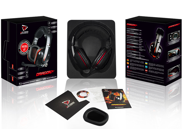 Проводная гарнитура Qcyber Dragon Black для PC Проводная гарнитура Qcyber Dragon Black для PCИгровая гарнитура Qcyber Dragon Black предлагает пользователю насладиться всеми преимуществами виртуализированного звука 7.1. Восьмиканальная система пространственного звучания, обычно идущая в комплекте с дорогими зарубежными устройствами, теперь доступна каждому владельцу гарнитуры Qcyber Dragon Black.<br>