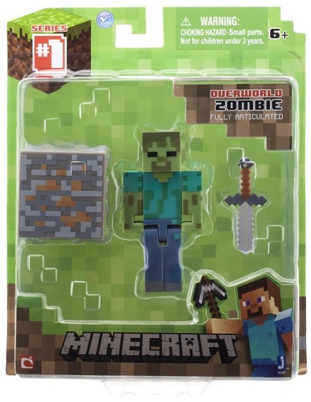 Фигурка Minecraft Zombie с аксессуарами (6 см) Фигурка Minecraft Zombie с аксессуарами (6 см)Фигурка Minecraft Zombie, выпущенная фирмой Jazwares, создана по мотивам популярной компьютерной игры.<br>