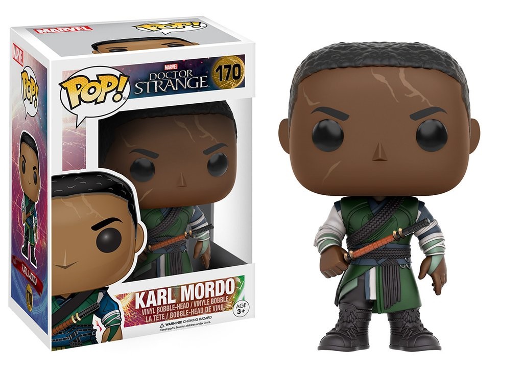 Фигурка-башкотряс Funko POP Marvel: Doctor Strange – Mordo Bobblehead (9,5 см) Фигурка-башкотряс Funko POP Marvel: Doctor Strange – Mordo Bobblehead (9,5 см)Фигурка-башкотряс Funko POP Marvel: Doctor Strange – Mordo Bobblehead, созданная по мотивам американского супергеройского фильма Доктор Стрэндж, воплощает собой один из злейших и главных врагов Стрэнджа Барона Мордо<br>