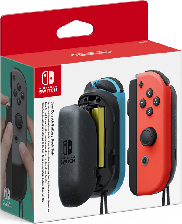 Дополнительные батареи для Joy-Con для Nintendo Switch Дополнительные батареи для Joy-Con для Nintendo SwitchС помощью данного аксессуара вы сможете продлить время работы контроллеров Joy-Con, используя батарейки типа AA. Включает в себя блок батарей АА для левого и правого контроллера Joy-Con и 4 АА батарейки. Контроллеры Joy-Con продаются отдельно.<br>