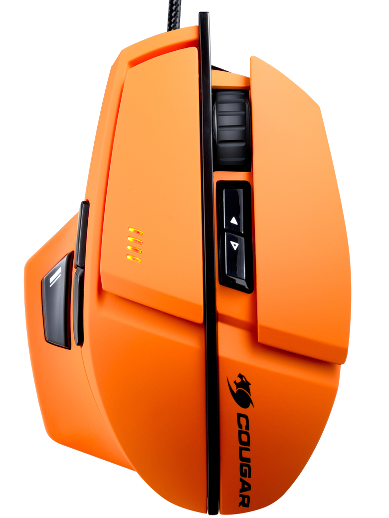 Мышь Cougar 600M проводная лазерная игровая для PC (оранжевая) Мышь Cougar 600M проводная лазерная игровая для PC (оранжевая)Игровая мышь Cougar 600М имеет корпус обтекаемой формы и содержит начинку топовой модели Cougar 700М. Дизайн мыши Cougar 600М уникален, выполнен в высококачественном матовом софт тач пластике.<br>