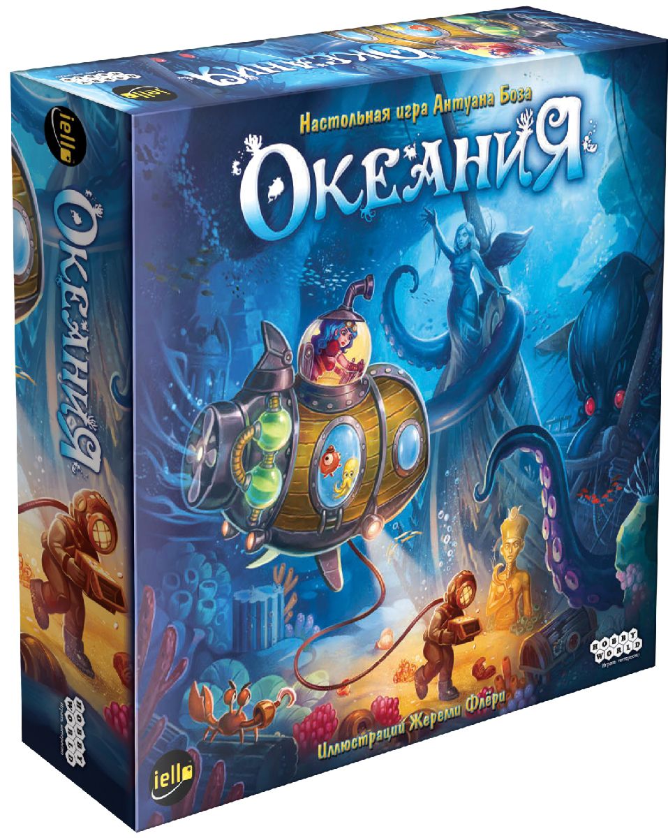 Настольная игра Океания Настольная игра ОкеанияВ настольной игре Океания вам выпал шанс отправиться в незабываемое путешествие в царство диковинных рыб, прекрасных кораллов и древних сокровищ. Подготовьте подводную лодку и отправляйтесь в путь!<br>