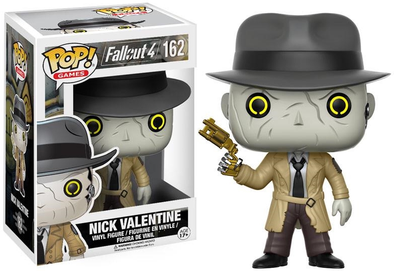 Фигурка Funko POP Games Fallout 4: Nick Valentine (9,5 см) Фигурка Funko POP Games Fallout 4: Nick Valentine (9,5 см)Фигурка Funko POP Games Fallout 4: Nick Valentine воплощает собой Ника Валентайна из компьютерной видеоигры «Fallout 4».<br>