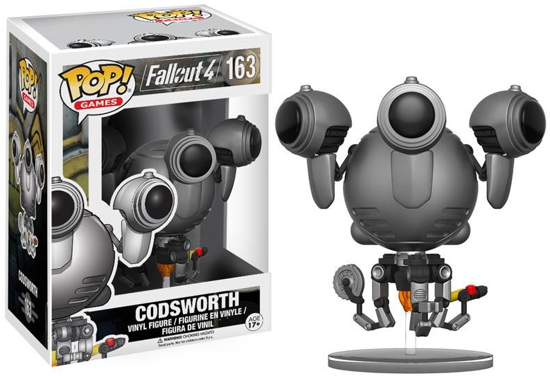 Фигурка Funko POP Games Fallout 4: Codsworth (9,5 см) Фигурка Funko POP Games Fallout 4: Codsworth (9,5 см)Фигурка Funko POP Games Fallout 4: Codsworth воплощает собой робота Кодсворта (Codsworth) из компьютерной видеоигры «Fallout 4».<br>