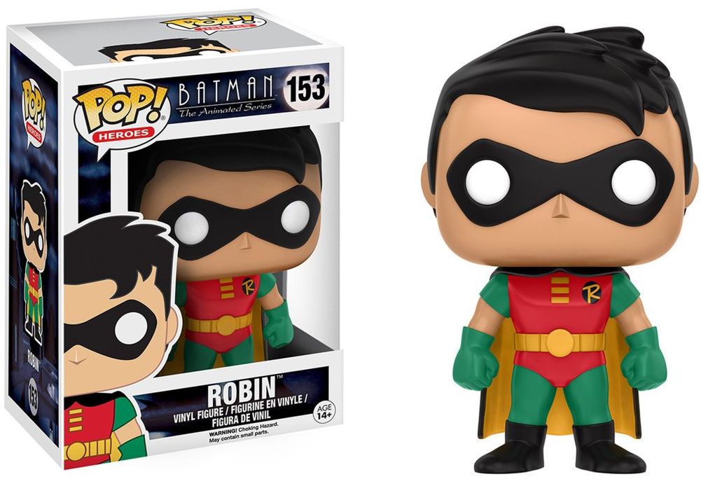Фигурка Funko POP Heroes DC: Batman Animated – BTAS Robin (9,5 см) Фигурка Funko POP Heroes DC: Batman Animated – BTAS Robin (9,5 см)Фигурка Batman Animated – BTAS Robin воплощает собой одного из персонажей комиксов DC Batman Animated – Робина.<br>