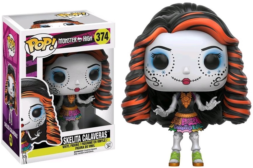 Фигурка Funko POP Monster High: Skelita Calaveras (9,5 см) Фигурка Funko POP Monster High: Skelita Calaveras (9,5 см)Фигурка Funko POP Monster High: Skelita Calaveras воплощает собой Скелету Калаверас из мультьфильма «Школа Монстер Хай». Это американская серия фэшн-кукол, созданная Гарретом Сэндером.<br>