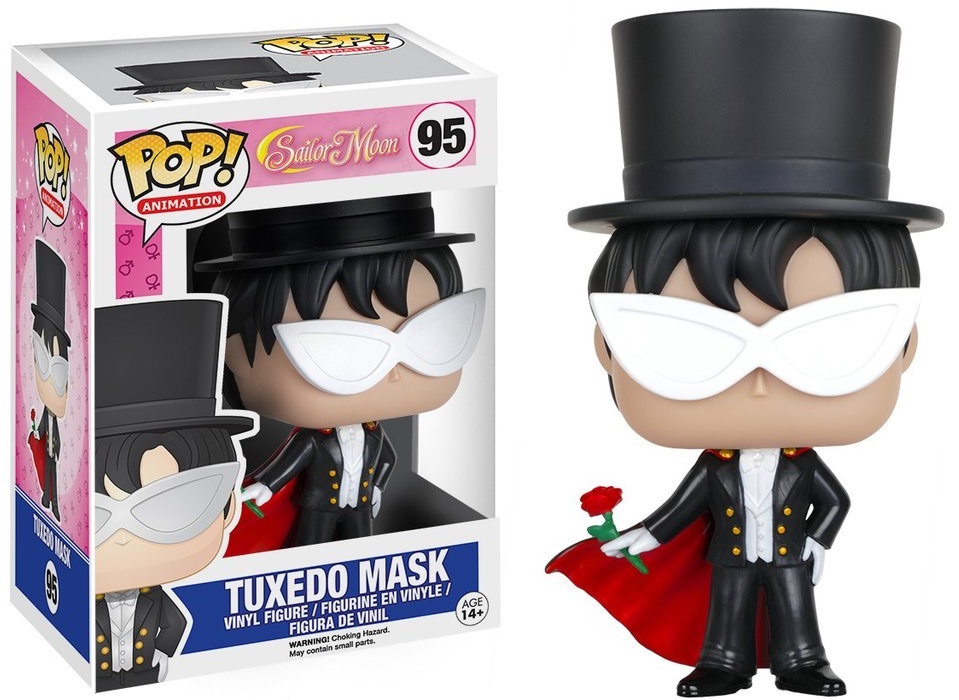 Фигурка Funko POP Animation Sailor Moon: Tuxedo Mask (9,5 см) Фигурка Funko POP Animation Sailor Moon: Tuxedo Mask (9,5 см)Фигурка Funko POP Animation Sailor Moon: Tuxedo Mask воплощает собой Такседо Маска из аниме и манги «Сейлор Мун».<br>