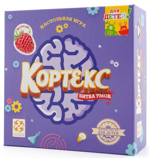 Настольная игра Кортекс для детей Настольная игра Кортекс для детейДетская версия игры Кортекс: Битва умов – это 8 типов карт-заданий, которые тренируют память, внимательность, скорость реакции и мышления, навыки устного счёта, координацию, а также сенсорное восприятие с помощью специальных тактильных карт…<br>