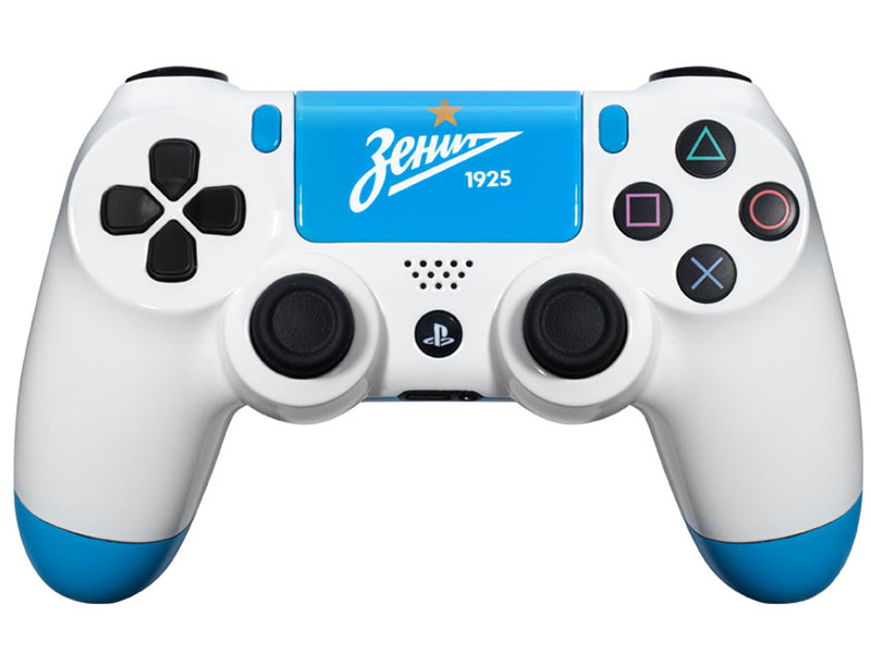 Геймпад DualShock 4 для PS4 беспроводной кастомизированный ФК Зенит «Клубный» (RBW-DS026)
Геймпад DualShock 4 для PS4 беспроводной кастомизированный ФК Зенит «Клубный» (RBW-DS026)