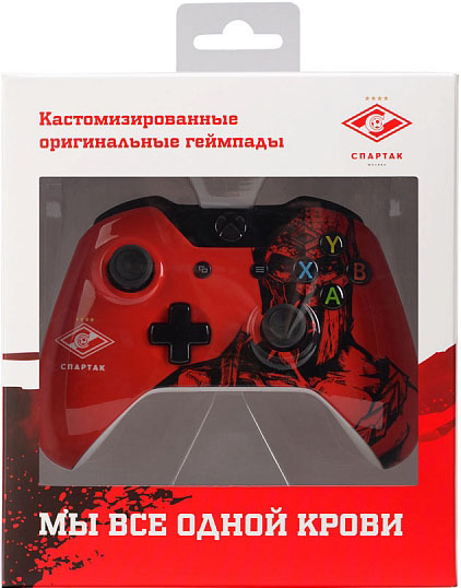 Геймпад для Xbox One беспроводной кастомизированный ФК Спартак «Гладиатор» (RBW-XB014)
Геймпад для Xbox One беспроводной кастомизированный ФК Спартак «Гладиатор» (RBW-XB014)
