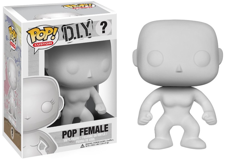 Фигурка Funko POP Custom D.I.Y.: POP Female (9,5 см) Фигурка Funko POP Custom D.I.Y.: POP Female (9,5 см)Фигурку Funko POP Custom D.I.Y.: POP Female вы сможете сами раскрасить, как пожелаете. Придайте ей уникальный вид и спешите похвастаться собственным творением!<br>