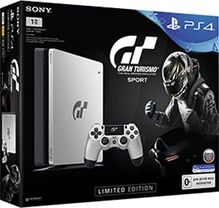 Игровая консоль Sony PlayStation 4 Slim (1TB) Black Gran Turismo Sport Limited Edition + игра Gran Turismo Sport Игровая консоль Sony PlayStation 4 Slim (1TB) Black Gran Turismo Sport Limited Edition + игра Gran Turismo SportКомплект включает в себя консоль Sony PlayStation 4 Slim (1TB) Black Gran Turismo Sport Limited Edition и игру Gran Turismo Sport, которая подарит вам острые ощущения от скоростного вождения заставят чаще биться ваши сердца.<br>