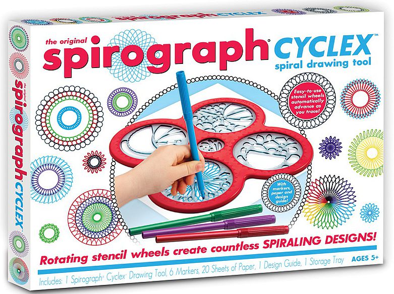 Спирограф (Spirograph): Cyclex Спирограф (Spirograph): CyclexУдивительное устройство для рисования Спирограф (Spirograph): Cyclex понравится детям всех возрастов. Используйте его для создания сложных и красивых рисунков, в основе которых спиральные орнаменты и узоры.<br>