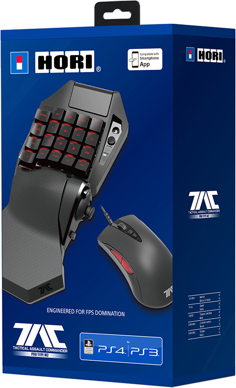 Кейпад Hori T.A.C. Pro Type M2 + мышь проводные оптические игровые для PS4 / PS3 / PC
Кейпад Hori T.A.C. Pro Type M2 + мышь проводные оптические игровые для PS4 / PS3 / PC