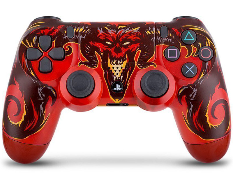 Геймпад DualShock 4 для PS4 беспроводной кастомизированный Дьябло (RBW-DS055)
Геймпад DualShock 4 для PS4 беспроводной кастомизированный Дьябло (RBW-DS055)