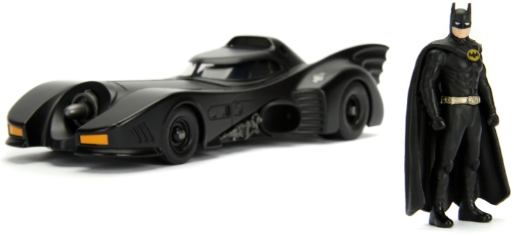 Набор DC Batman: модель машины 1989 Batmobile (масштаб 1:24) + фигурка Batman Figure 2.75"
Набор DC Batman: модель машины 1989 Batmobile (масштаб 1:24) + фигурка Batman Figure 2.75"