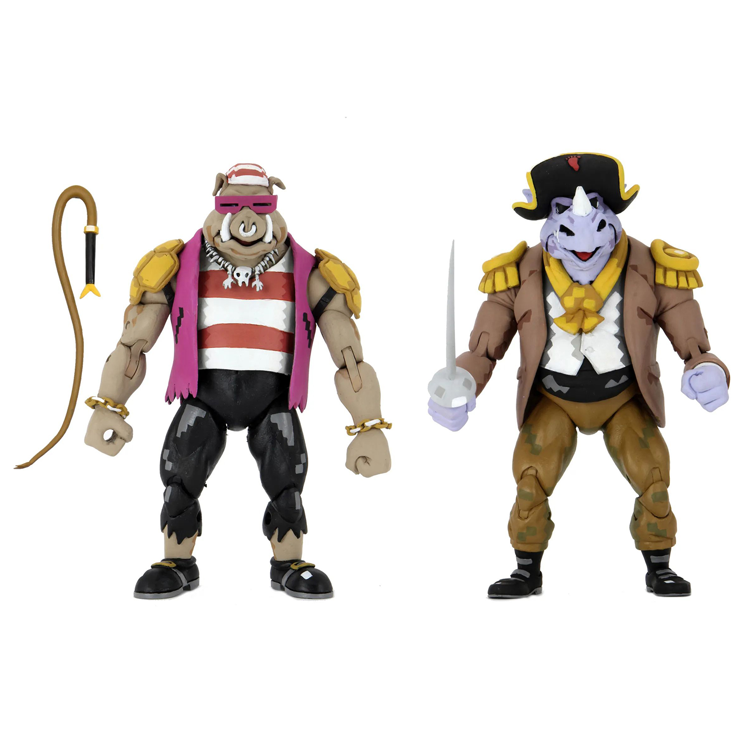 Набор фигурок NECA Teenage Mutant Ninja Turtles: Turtles in Time – Pirate Bebop & Rocksteady Scale Action Figure (17,78 см)
Набор фигурок NECA Teenage Mutant Ninja Turtles: Turtles in Time – Pirate Bebop & Rocksteady Scale Action Figure (17,78 см)