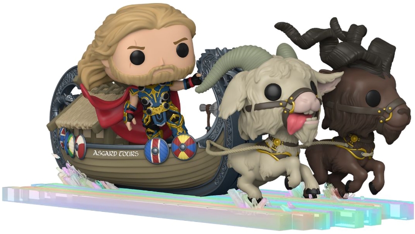 Фигурка Funko POP Rides Marvel: Thor Love & Thunder – Goat Boat With Thor, Toothgnasher & Toothgrinder Bobble-Head
Фигурка Funko POP Rides Marvel: Thor Love & Thunder – Goat Boat With Thor, Toothgnasher & Toothgrinder Bobble-Head