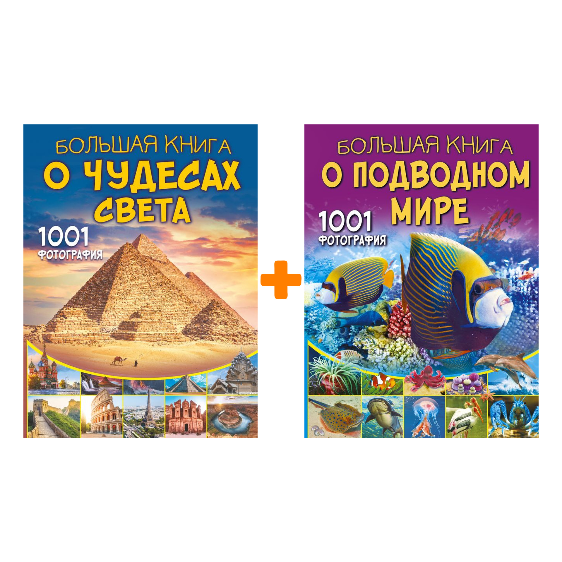 Комплект книг 1001 фотография: Большая книга о Чудесах Света + Большая книга о подводном мире
Комплект книг 1001 фотография: Большая книга о Чудесах Света + Большая книга о подводном мире