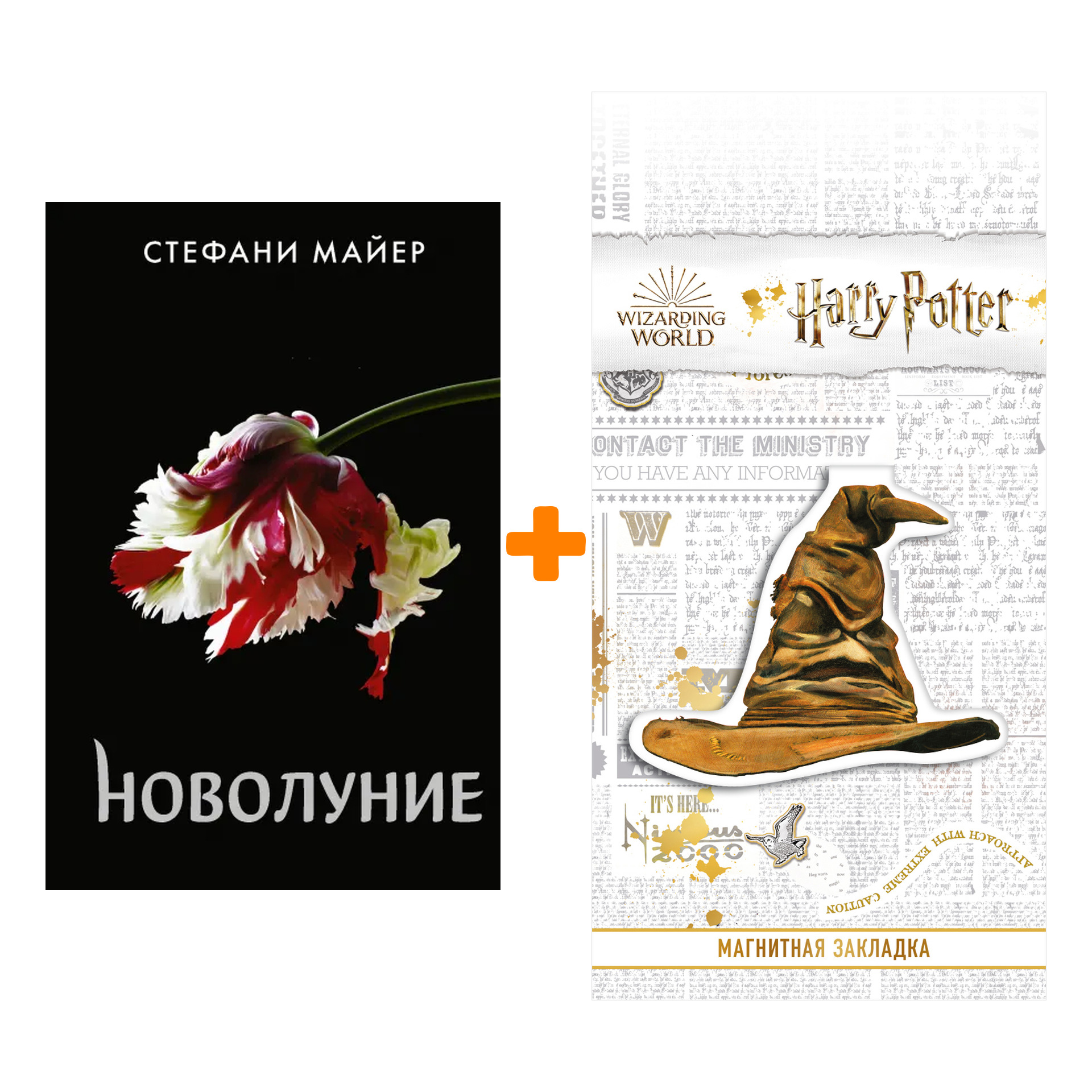 Набор Новолуние (новое оформление). Майер С. + Закладка Harry Potter Распределяющая шляпа магнитная
Набор Новолуние (новое оформление). Майер С. + Закладка Harry Potter Распределяющая шляпа магнитная