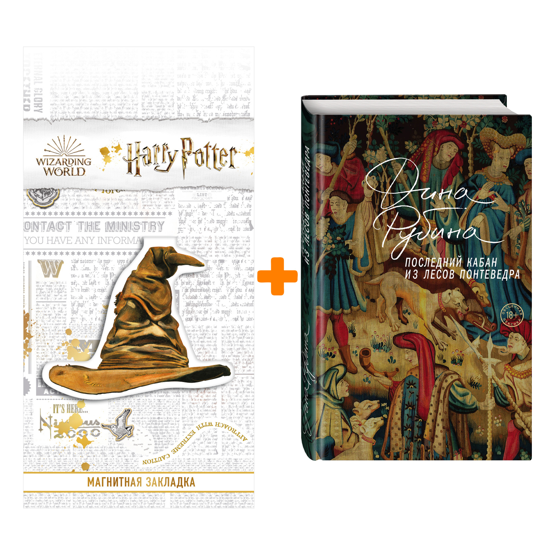 Набор Последний кабан из лесов Понтеведра. Дина Рубина + Закладка Harry Potter Распределяющая шляпа магнитная
Набор Последний кабан из лесов Понтеведра. Дина Рубина + Закладка Harry Potter Распределяющая шляпа магнитная