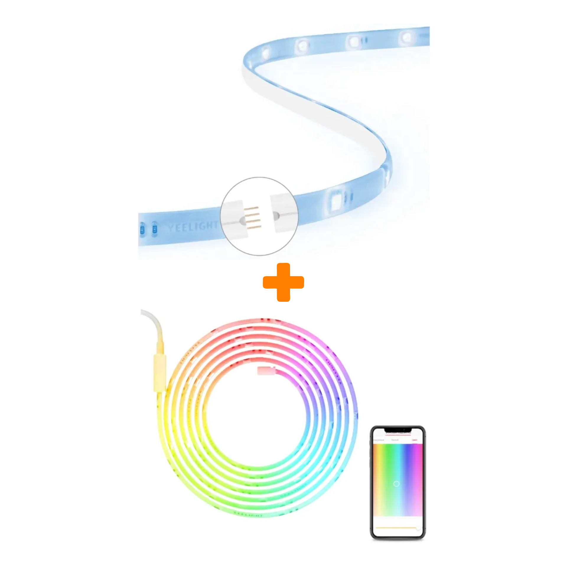 Набор Умная светодиодная лента Yeelight Lightstrip Plus 1s YLDD05YL + Удлинитель для ленты Yeelight Lightstrip Pro Extension YLDD007
Набор Умная светодиодная лента Yeelight Lightstrip Plus 1s YLDD05YL + Удлинитель для ленты Yeelight Lightstrip Pro Extension YLDD007
