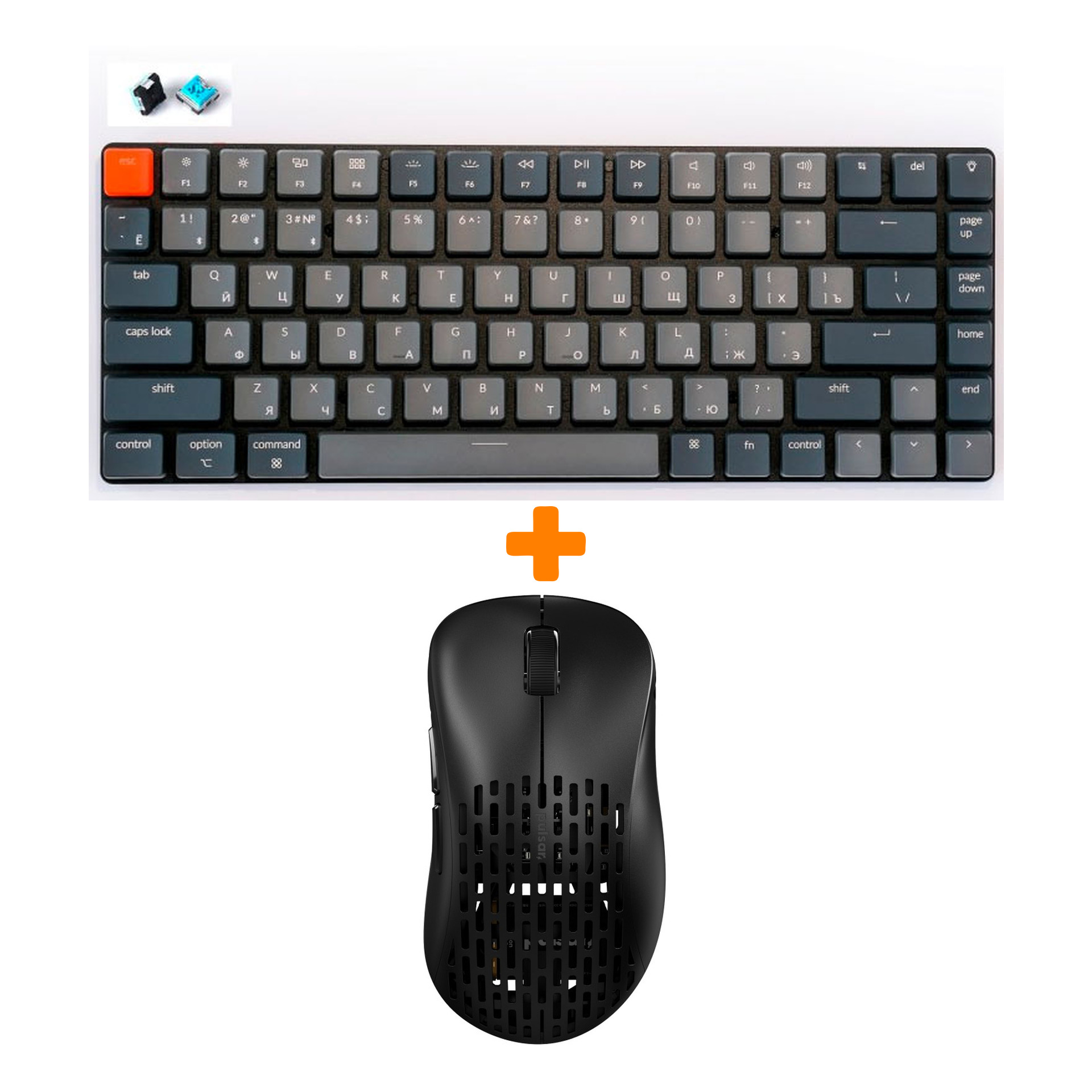 Набор Мышь Pulsar Xlite Wireless V2 Competition Black + Клавиатура Keychron K3, White LED Blue Switch
Набор Мышь Pulsar Xlite Wireless V2 Competition Black + Клавиатура Keychron K3, White LED Blue Switch