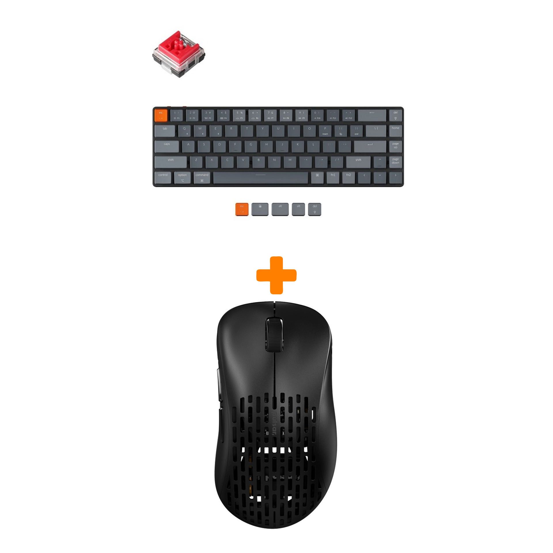 Набор Мышь Pulsar Xlite Wireless V2 Competition Black + Клавиатура Keychron K7 Low Profile, RGB, Red Switch
Набор Мышь Pulsar Xlite Wireless V2 Competition Black + Клавиатура Keychron K7 Low Profile, RGB, Red Switch