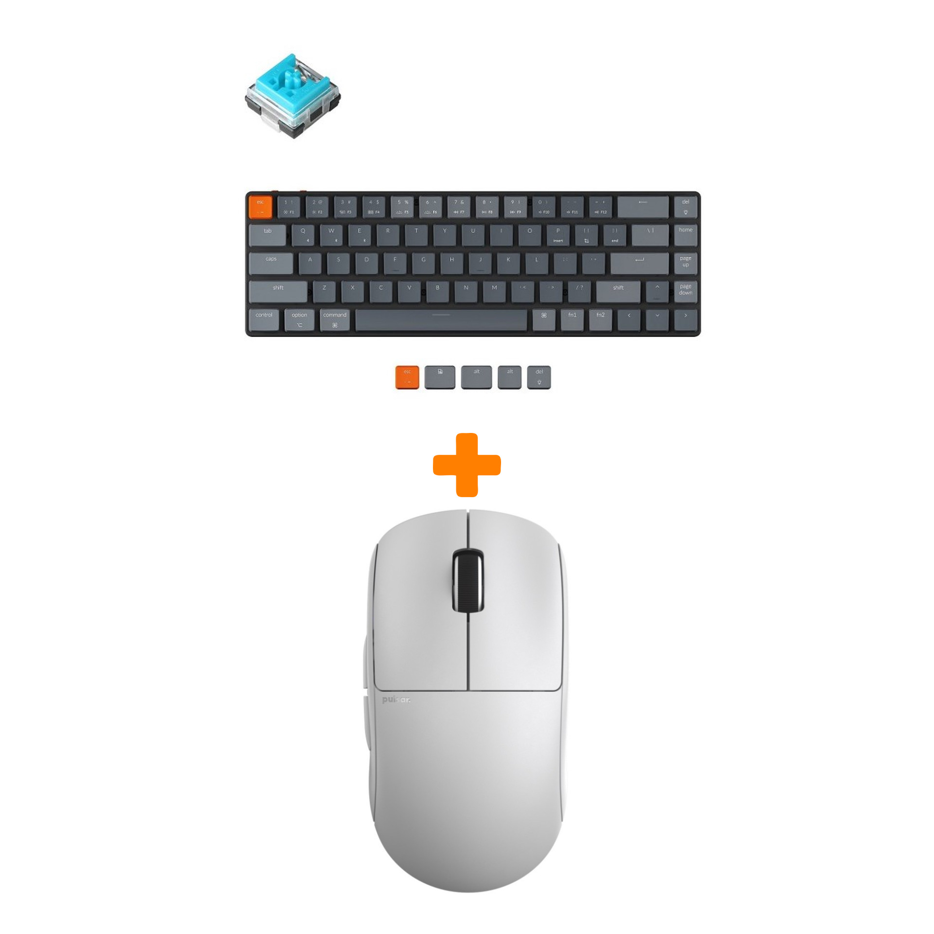 Набор Мышь Pulsar X2 Wireless Mini White + Клавиатура Keychron K7 Low Profile, RGB, Blue Switch
Набор Мышь Pulsar X2 Wireless Mini White + Клавиатура Keychron K7 Low Profile, RGB, Blue Switch