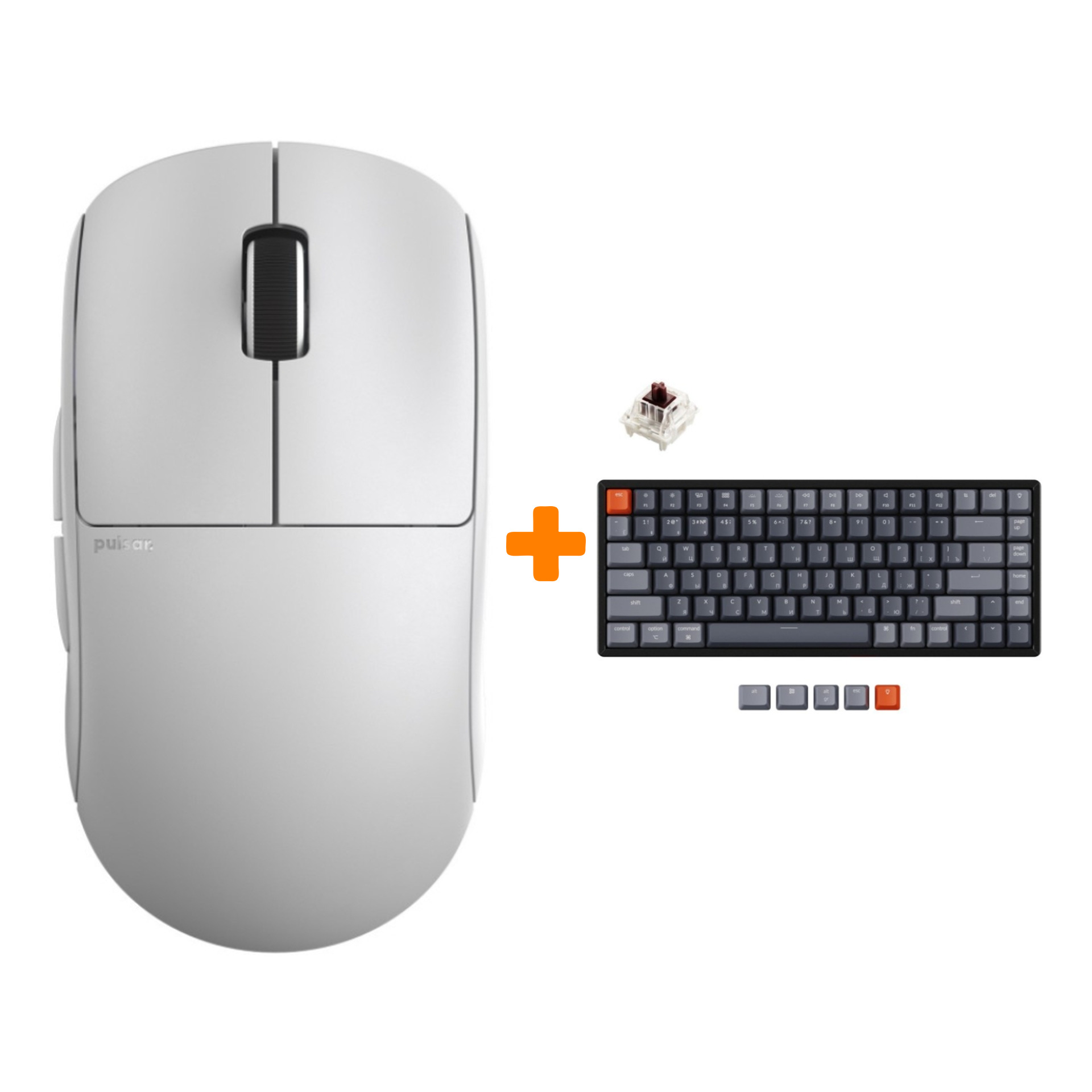 Набор Мышь Pulsar X2 Wireless Mini White + Клавиатура Keychron K2, RGB Hot-Swap, Gateron Brown Switch
Набор Мышь Pulsar X2 Wireless Mini White + Клавиатура Keychron K2, RGB Hot-Swap, Gateron Brown Switch
