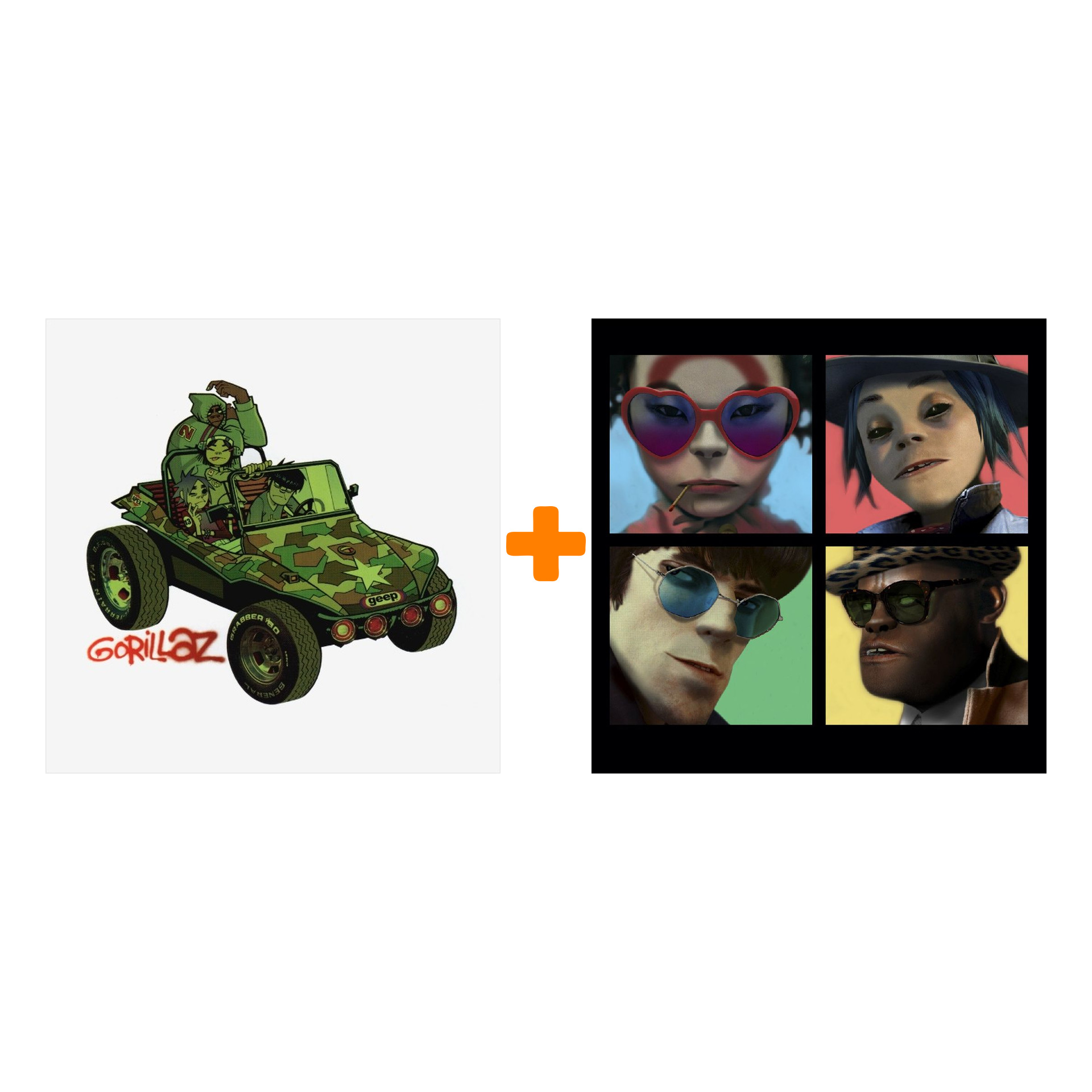 Набор для меломанов «Рок»: Gorillaz – Gorillaz (2 LP) + Gorillaz – Humanz (2 LP)
Набор для меломанов «Рок»: Gorillaz – Gorillaz (2 LP) + Gorillaz – Humanz (2 LP)