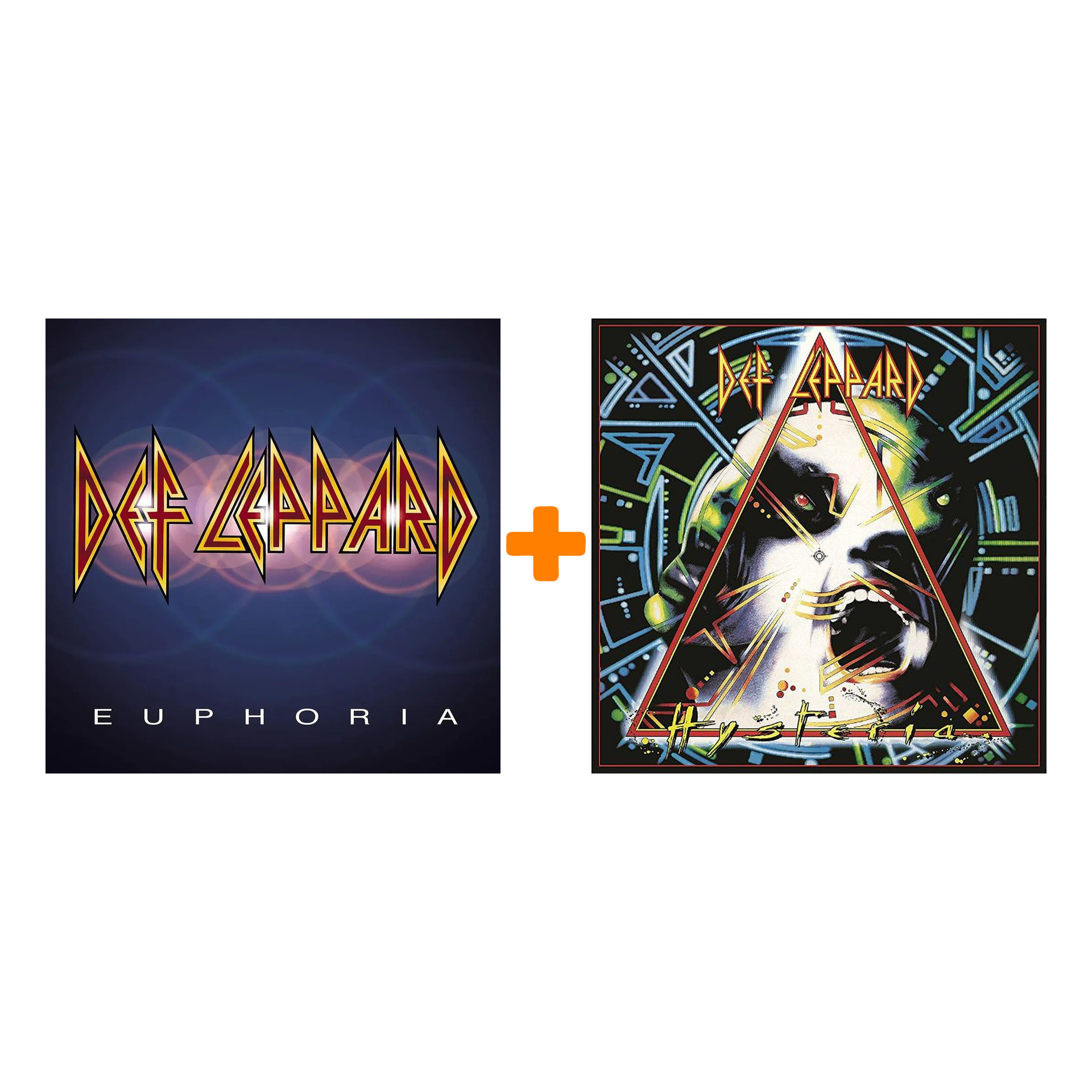 Def Leppard – Euphoria (2 LP) + Hysteria (2 LP)