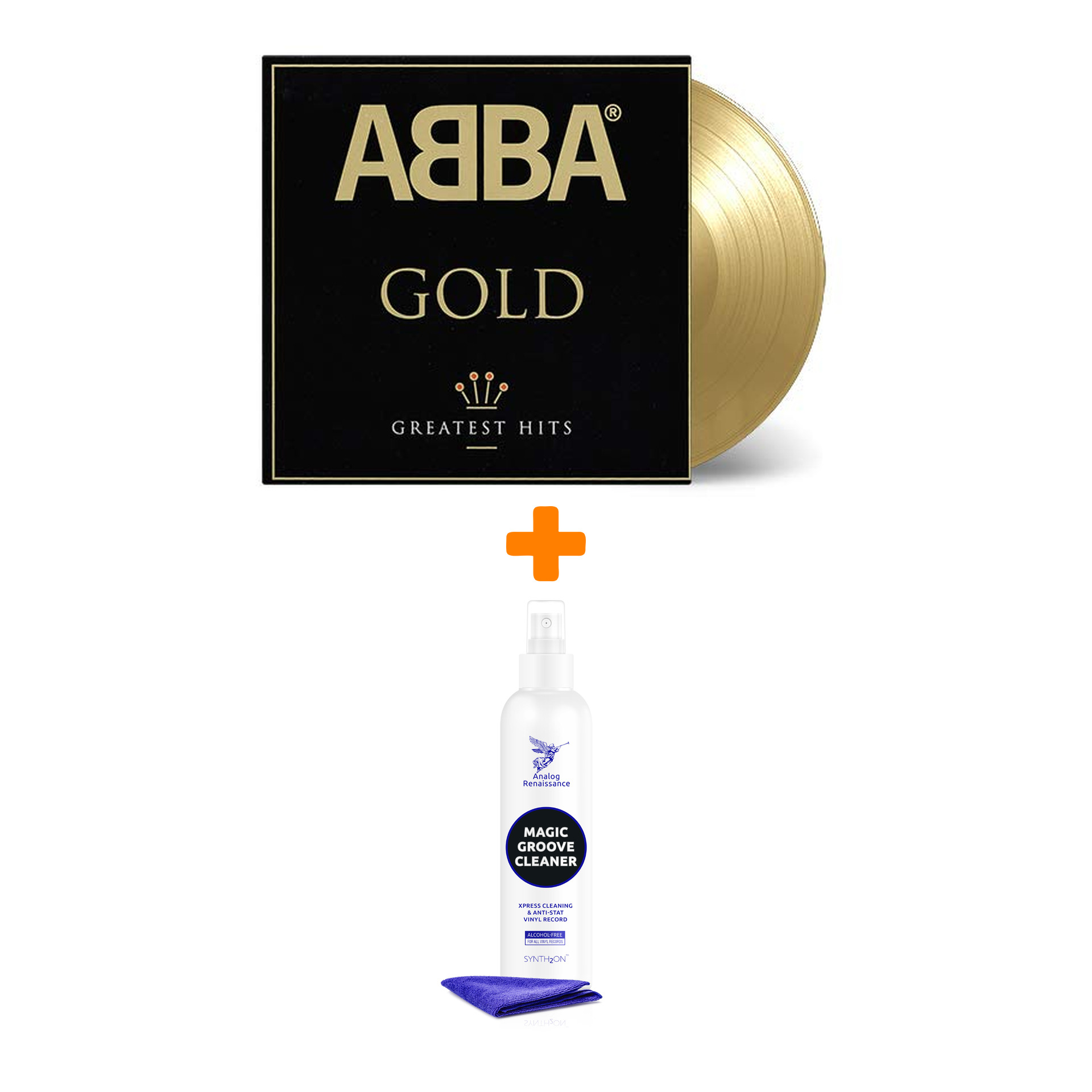 ABBA Gold Greatest Hits Limited Edition Coloured Gold Vinyl 2LP + Спрей для очистки LP с микрофиброй 250мл Набор
ABBA Gold Greatest Hits Limited Edition Coloured Gold Vinyl 2LP + Спрей для очистки LP с микрофиброй 250мл Набор