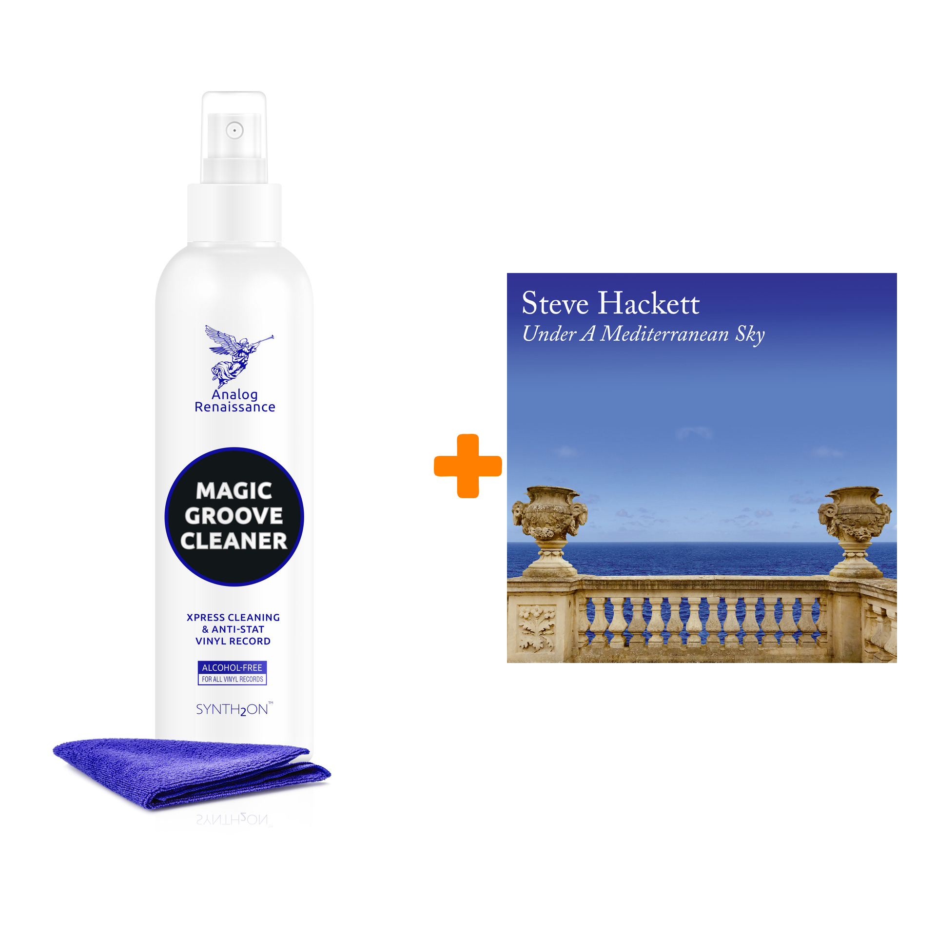 HACKETT STEVE Under A Mediterranean Sky 2LP+CD + Спрей для очистки LP с микрофиброй 250мл Набор
HACKETT STEVE Under A Mediterranean Sky 2LP+CD + Спрей для очистки LP с микрофиброй 250мл Набор