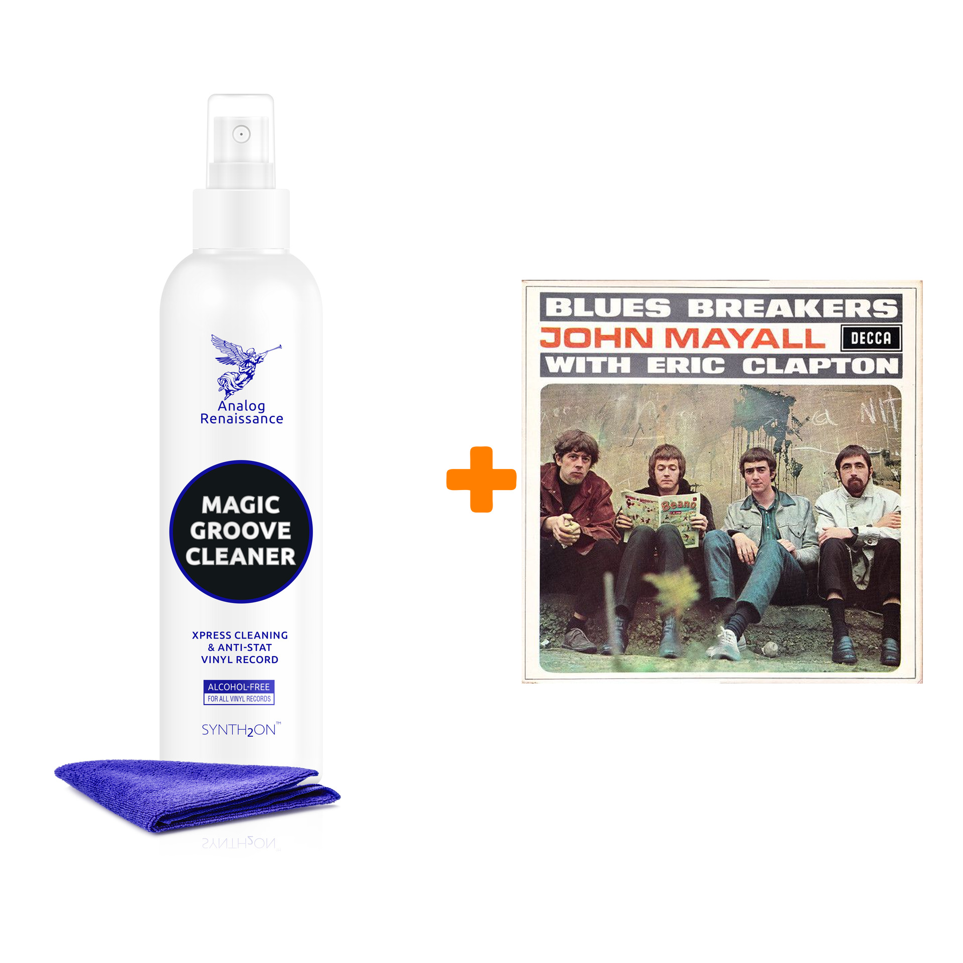 MAYALL JOHN WITH ERIC CLAPTON Blues Breakers LP + Спрей для очистки LP с микрофиброй 250мл Набор
MAYALL JOHN WITH ERIC CLAPTON Blues Breakers LP + Спрей для очистки LP с микрофиброй 250мл Набор