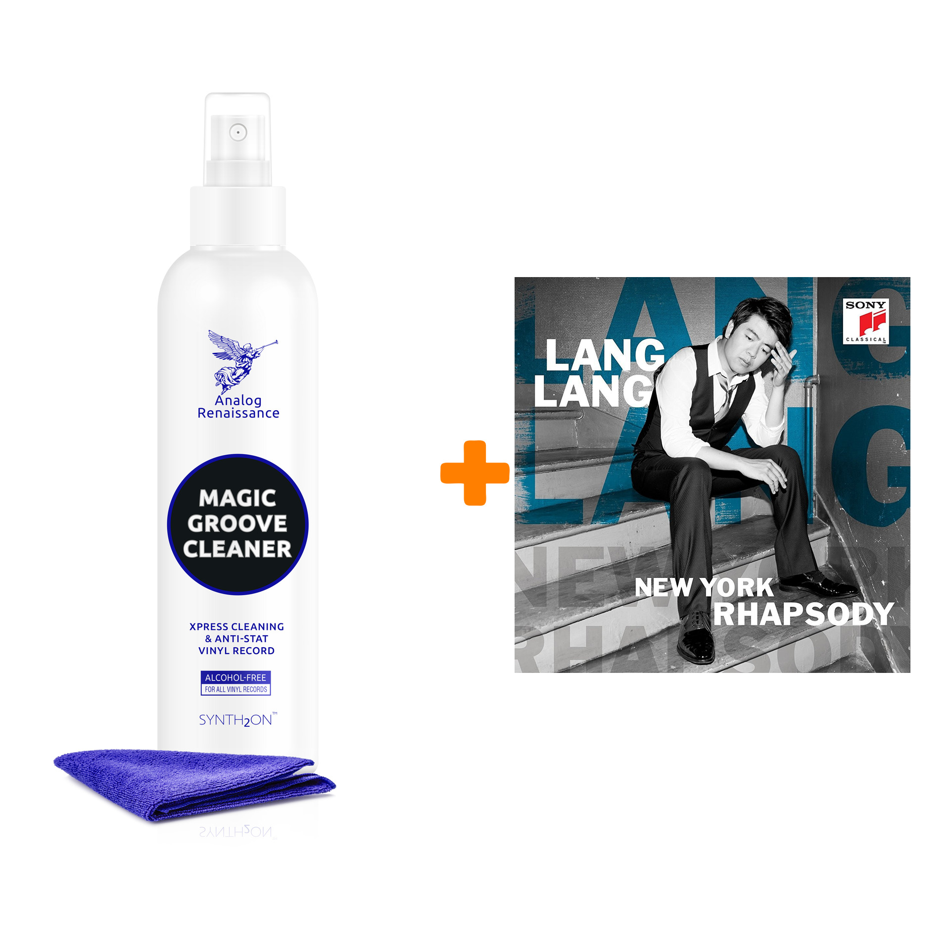 LANG LANG New York Rhapsody 2LP + Спрей для очистки LP с микрофиброй 250мл Набор
LANG LANG New York Rhapsody 2LP + Спрей для очистки LP с микрофиброй 250мл Набор