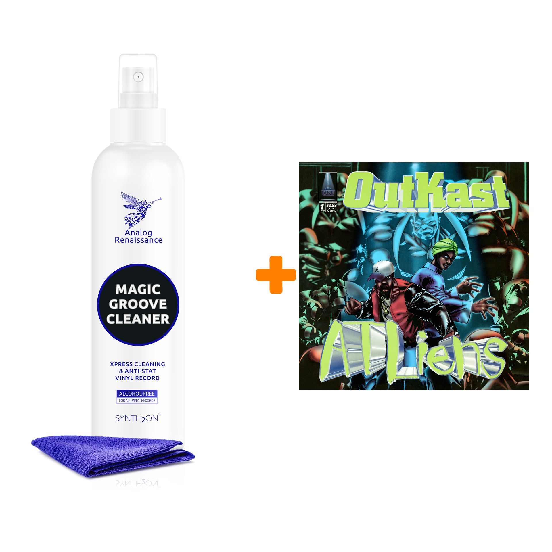 OUTKAST ATLiens 25th Anniversary Deluxe Edition 4LP + Спрей для очистки LP с микрофиброй 250мл Набор
OUTKAST ATLiens 25th Anniversary Deluxe Edition 4LP + Спрей для очистки LP с микрофиброй 250мл Набор