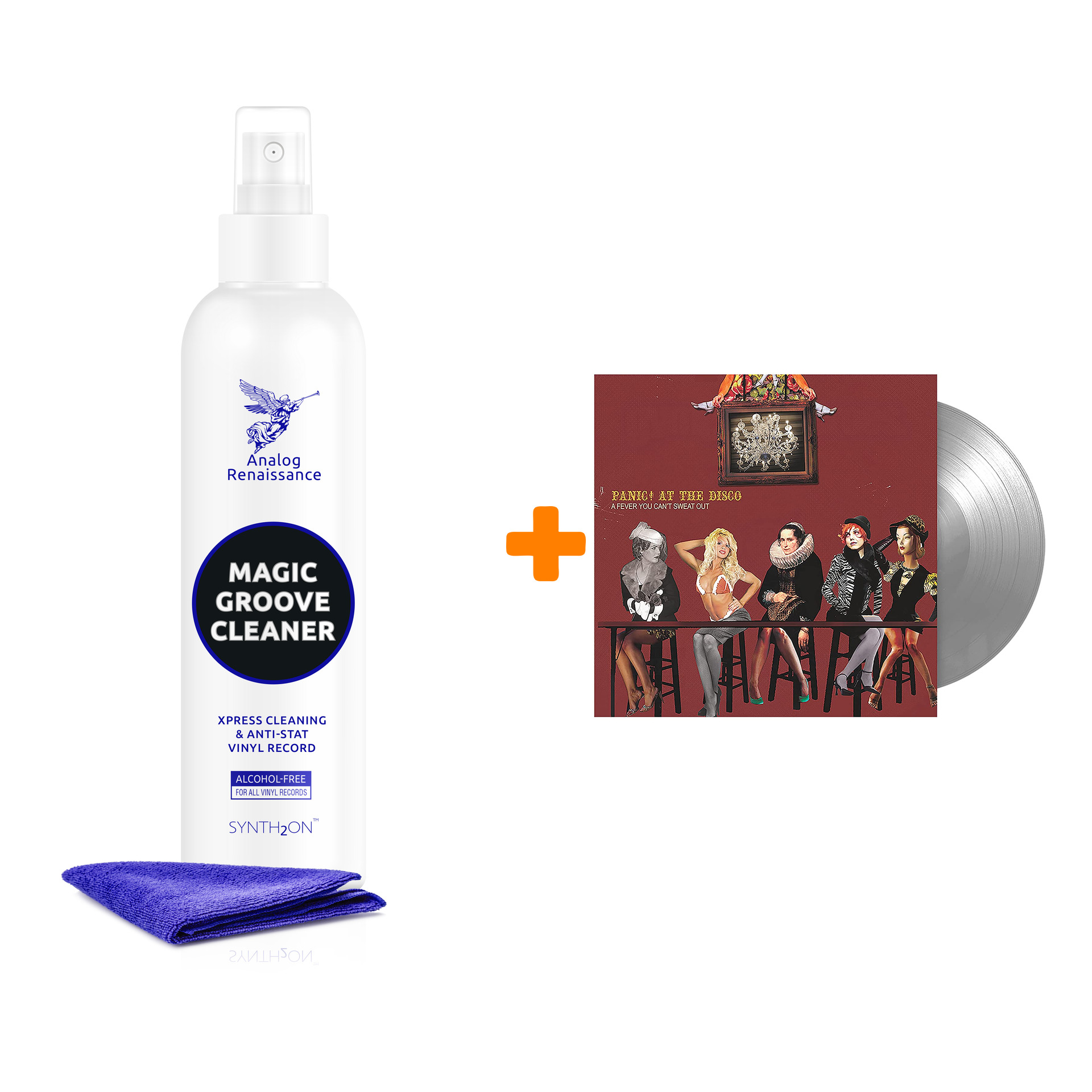 PANIC! AT THE DISCO A Fever You Can't Sweat Out Opaque Silver Vinyl LP + Спрей для очистки LP с микрофиброй 250мл Набор
PANIC! AT THE DISCO A Fever You Can't Sweat Out Opaque Silver Vinyl LP + Спрей для очистки LP с микрофиброй 250мл Набор