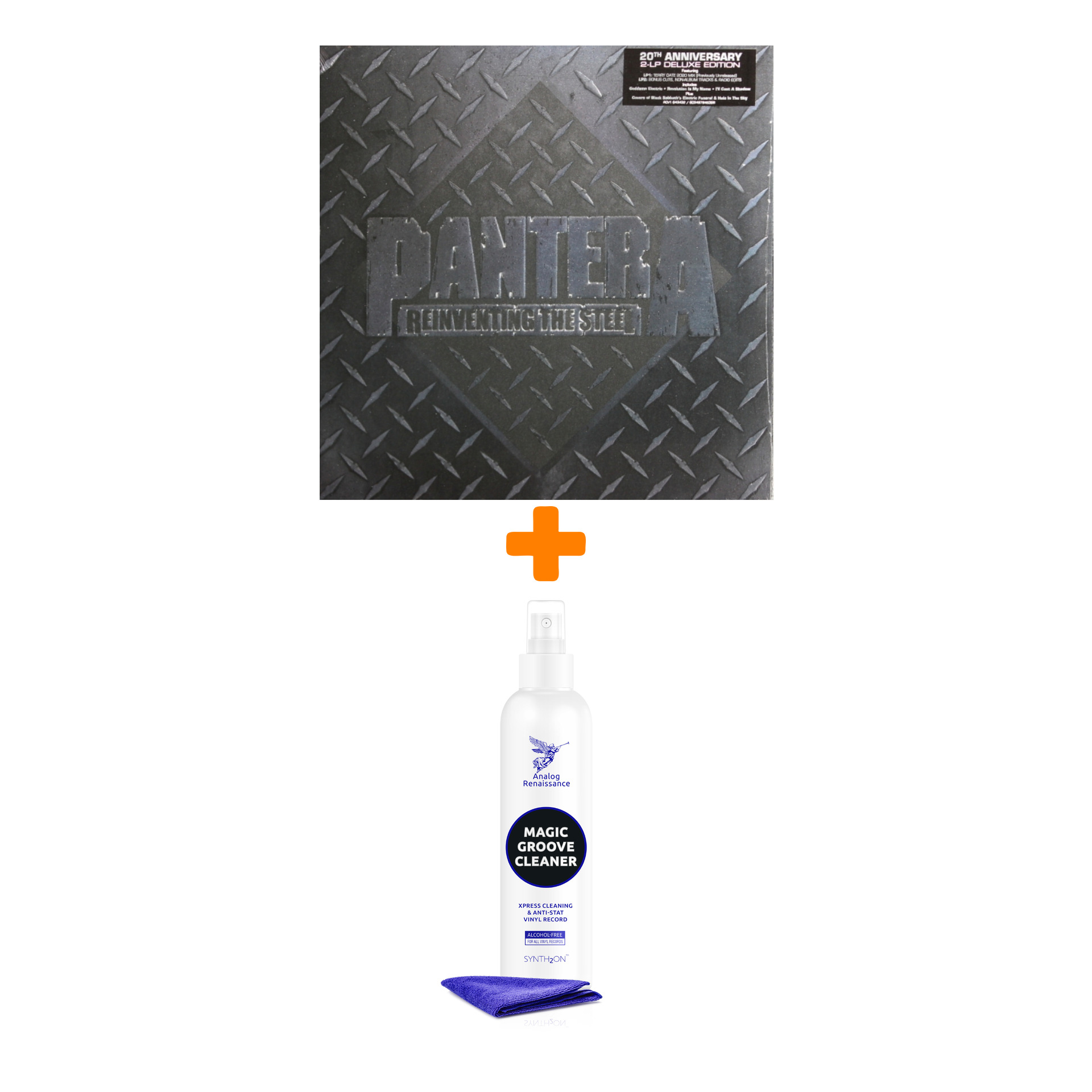 PANTERA 20th Anniversary Reinventing The Steel Silver Vinyl 2LP + Спрей для очистки LP с микрофиброй 250мл Набор
PANTERA 20th Anniversary Reinventing The Steel Silver Vinyl 2LP + Спрей для очистки LP с микрофиброй 250мл Набор