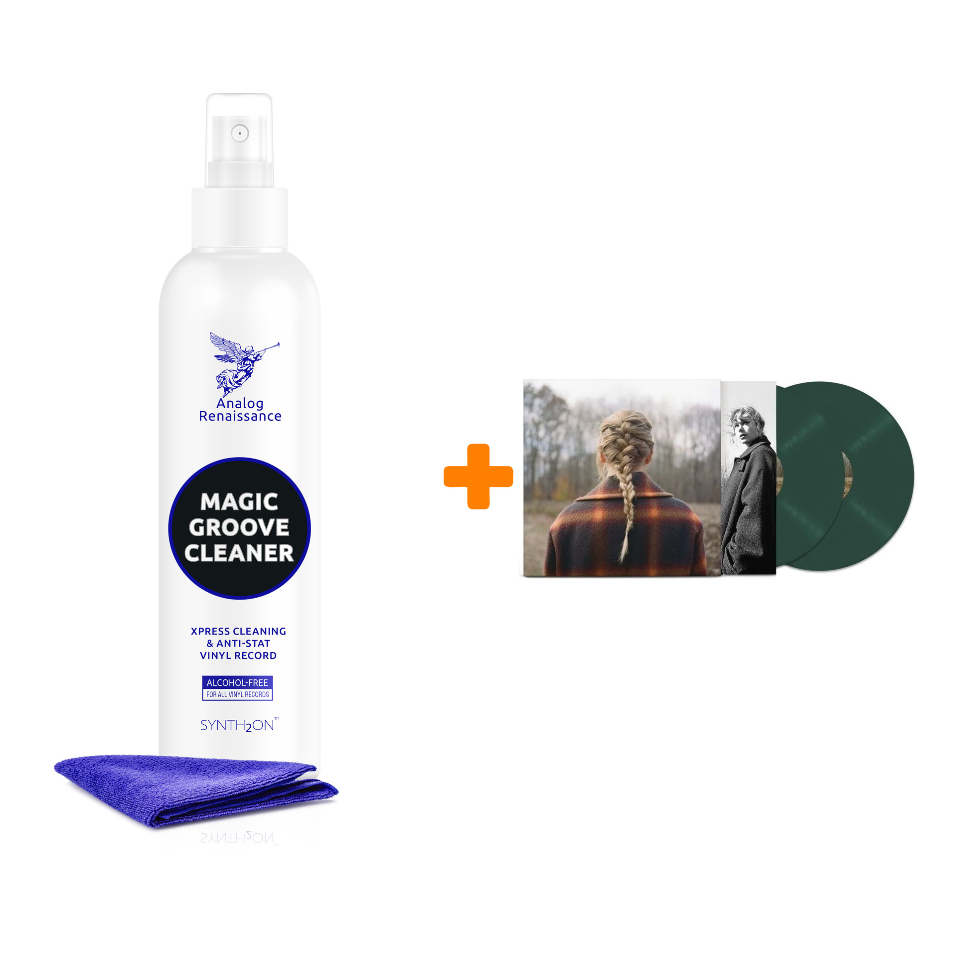 SWIFT TAYLOR Evermore Deluxe Edition Coloured Green Vinyl 2LP + Спрей для очистки LP с микрофиброй 250мл Набор
SWIFT TAYLOR Evermore Deluxe Edition Coloured Green Vinyl 2LP + Спрей для очистки LP с микрофиброй 250мл Набор
