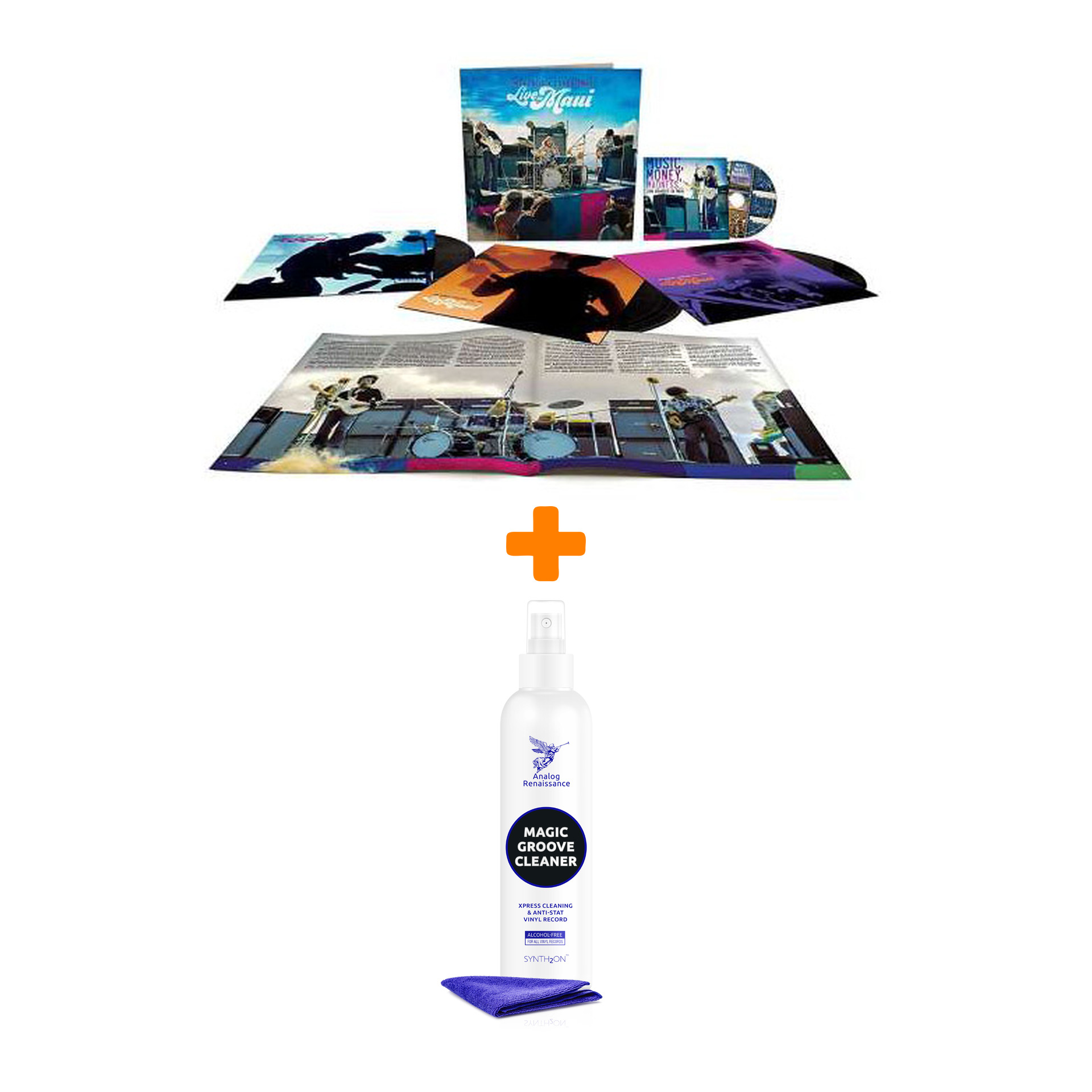 THE JIMI HENDRIX EXPERIENCE Live In Maui 3LP+Blu-Ray + Спрей для очистки LP с микрофиброй 250мл Набор
THE JIMI HENDRIX EXPERIENCE Live In Maui 3LP+Blu-Ray + Спрей для очистки LP с микрофиброй 250мл Набор