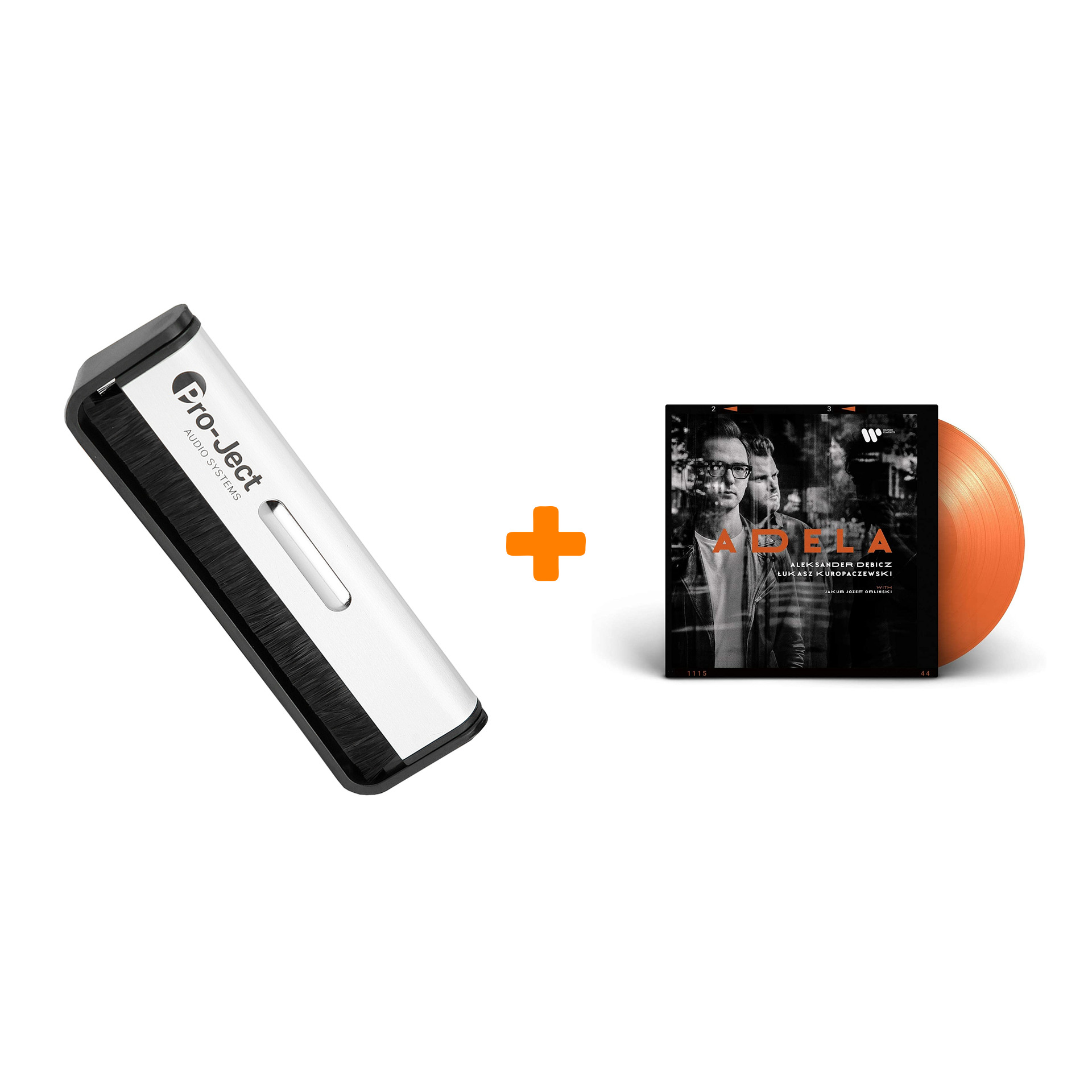 ALEKSANDER DEBICZ, LUKASZ KUROPACZEWSKI FEAT. JAKUB JOZEF ORLINSKI Adela Coloured Orange Vinyl LP + Щетка для LP Brush It Набор
ALEKSANDER DEBICZ, LUKASZ KUROPACZEWSKI FEAT. JAKUB JOZEF ORLINSKI Adela Coloured Orange Vinyl LP + Щетка для LP Brush It Набор